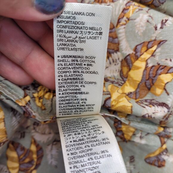 Goodthreads Men’s Standard Shirt Brown Shirt Autumn Leaves Pattern Button-Up MT - Picture 10 of 12